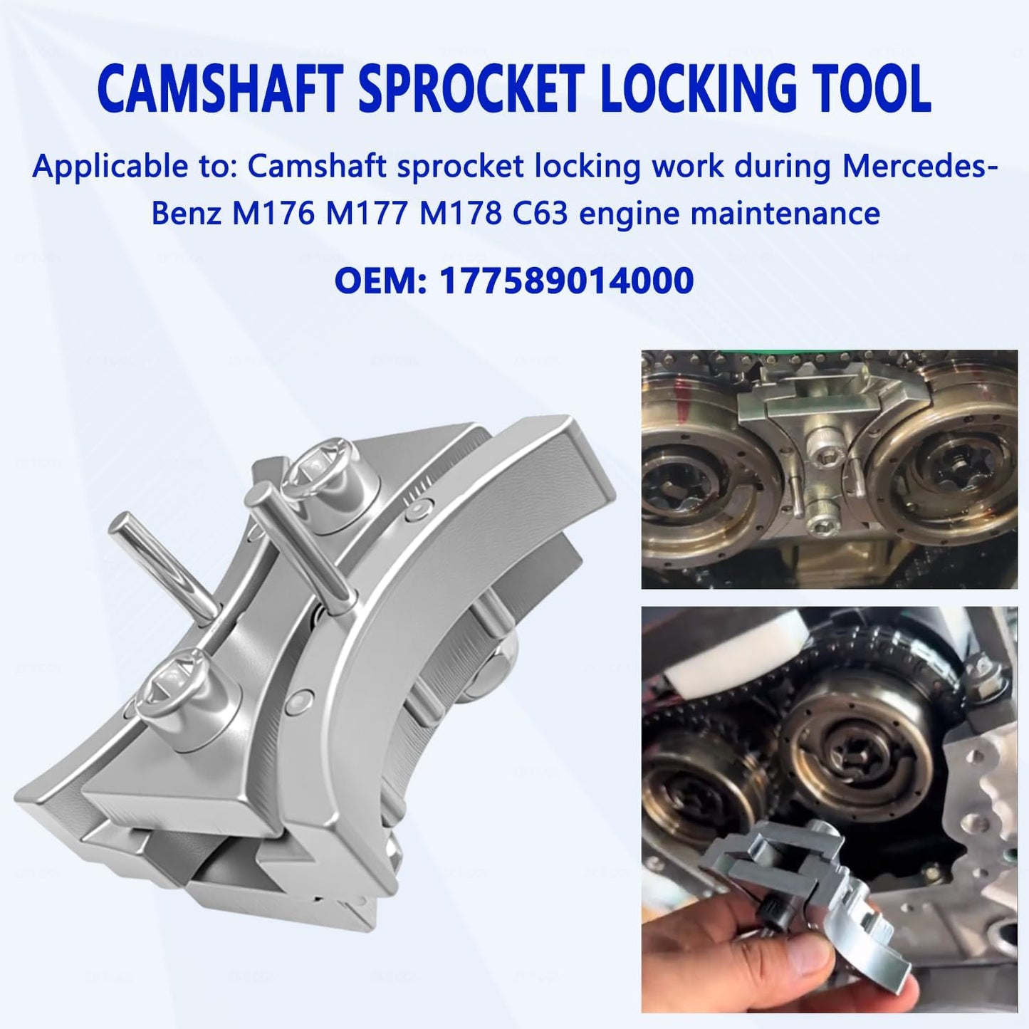 Engine Camshaft Alignment & Timing Tool Kit for Mercedes-Benz Maybach S560L AMG C63/C63S M176/M177/M178 V8