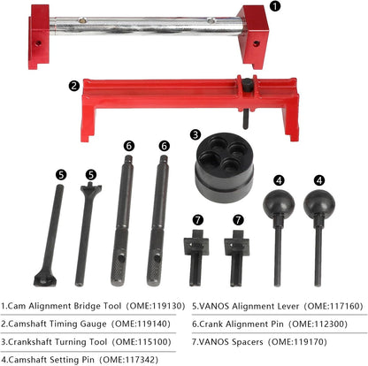 Engine Camshaft Alignment & Locking Timing Tool Kit – BMW S54 M3, Z3, Z4, M3(CSL) | Replace 119140, 119130, 117342, 117160, 112300, 119170, 115100
