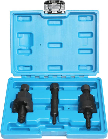 Power Steering Pump Pulley Remove & Install Puller Compatible with Mercedes-Benz M271 M272 – Includes Line Disconnect Tool & Storage Case