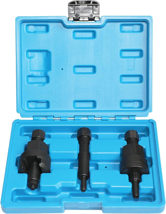 Power Steering Pump Pulley Remove & Install Puller Compatible with Mercedes-Benz M271 M272 – Includes Line Disconnect Tool & Storage Case