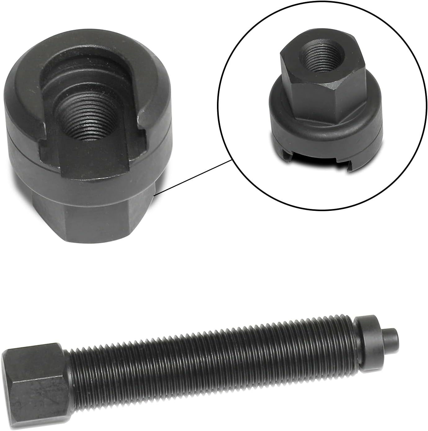 Power Steering Pump Pulley Remove & Install Puller Compatible with Mercedes-Benz M271 M272 – Includes Line Disconnect Tool & Storage Case