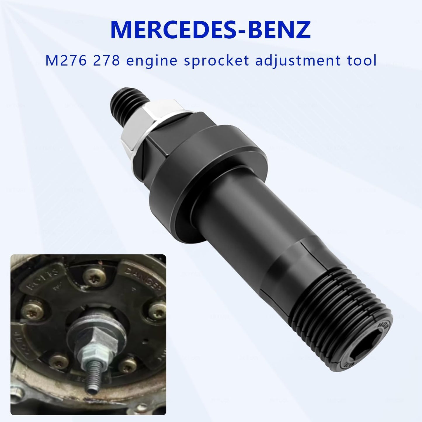 Engine Timing Gear Camshaft Adjustment Tool Kit Compatible with Mercedes-Benz M272 M273 M276 M278 – Prevents Tooth Jumping, Non-Destructive, Durable Steel Construction