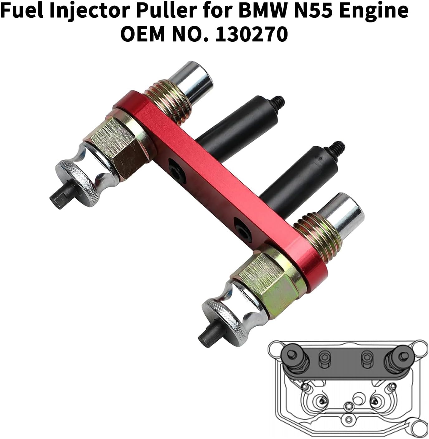 Fuel Injector Removal & Installation Tool Kit Compatible with BMW N20 N26 N43 N47 N51 N52 N53 N54 N55 N57 N63 S63 Engines