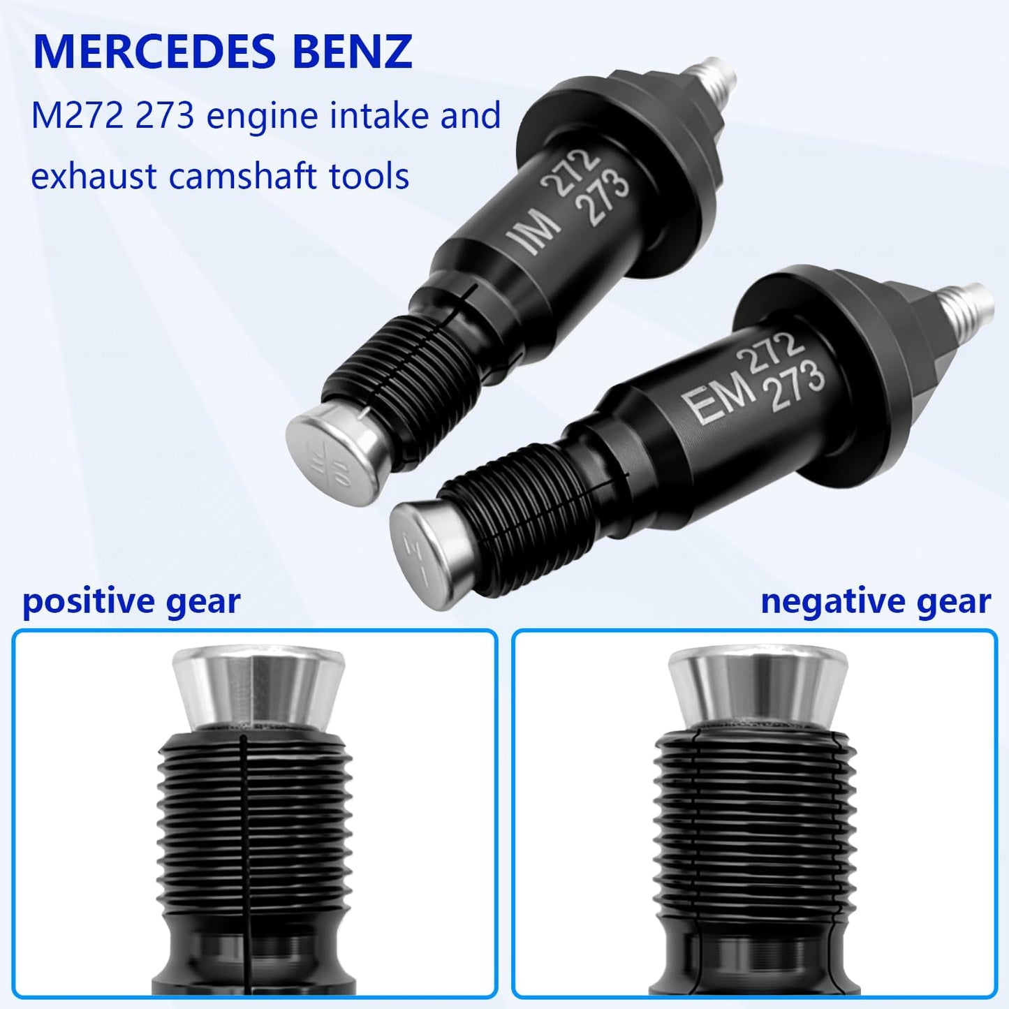 Engine Timing Gear Camshaft Adjustment Tool Kit Compatible with Mercedes-Benz M272 M273 M276 M278 – Prevents Tooth Jumping, Non-Destructive, Durable Steel Construction