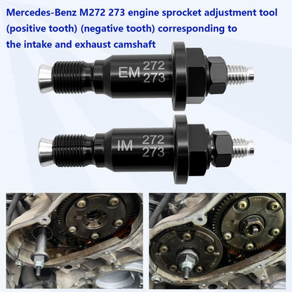 Engine Timing Gear Camshaft Adjustment Tool Kit Compatible with Mercedes-Benz M272 M273 M276 M278 – Prevents Tooth Jumping, Non-Destructive, Durable Steel Construction
