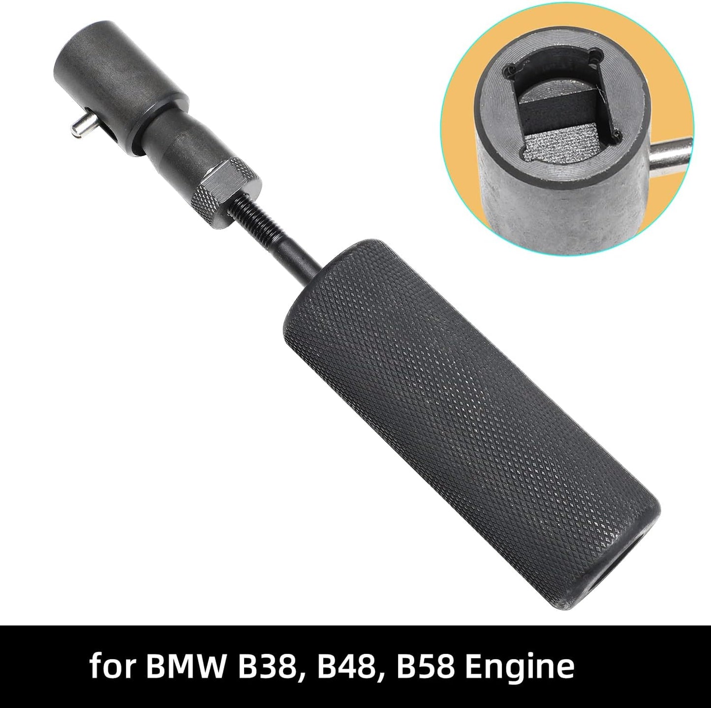 Fuel Injector Removal Tool Kit with Slide Hammer & Seal Installer – Compatible with BMW N14 N18 N20 N26 N47 N53 N54 N55 N57 N63 S63 B38 B48 B58 Engines