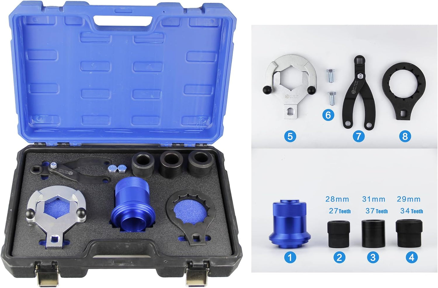Differential Removal and Installation Tool Set for BMW, Rear Drive Axle Service Kit