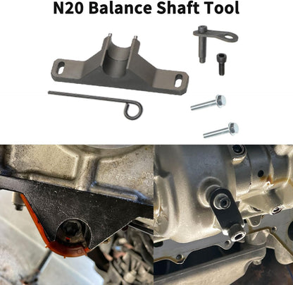 Camshaft Timing, Flywheel Holder & Fuel Injector Removal Tool Kit Compatible with BMW N20 N26 Engines