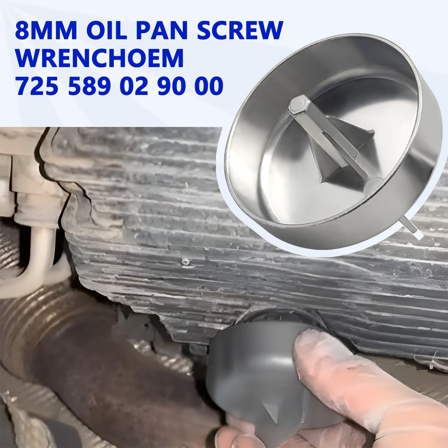 6PCS Metal Transmission Oil Filling Tool Kit Compatible with Mercedes-Benz 725.0 9-Speed Transmission – Includes ATF109 & Oil Level Inspection Tool – Fits Hybrid Models – Replaces 725289009000, 725289229000