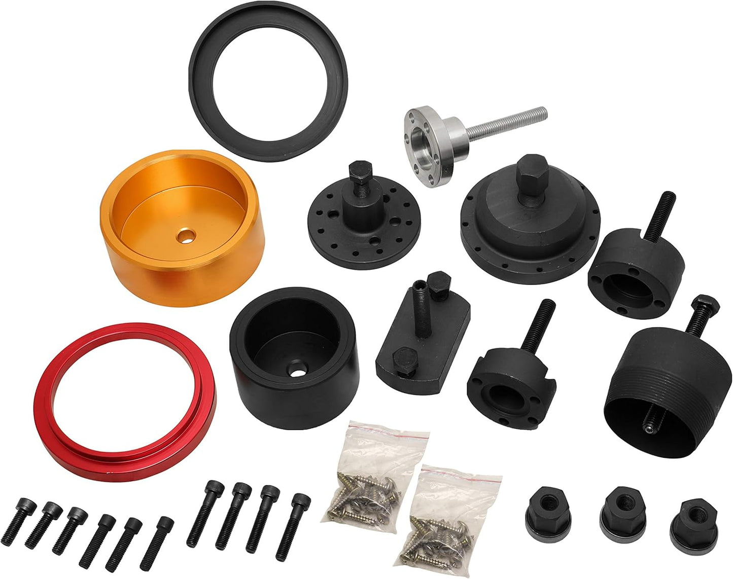 Upgraded Crankshaft Oil Seal Remover & Installer Kit for BMW – Front & Rear Seal Tool Compatible with N20, B38, N40, N42, N45, N45T, N46, N46T, N52, N53, N54, N55 Engines